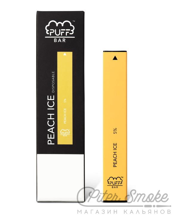 Одноразовая электронная сигарета PUFF BAR - Персик Айс