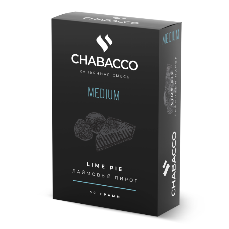 Бестабачная смесь Chabacco Medium - Lime Pie (Лаймовый пирог) 50 гр