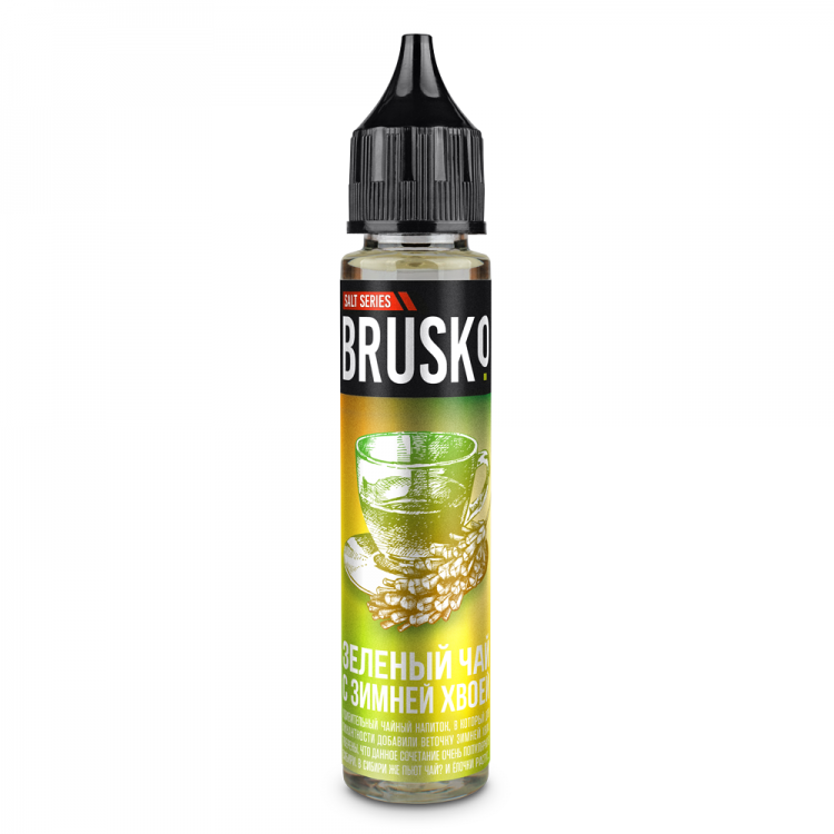 Brusko Salt - Зелёный чай с зимней хвоей 30 мл (50 мг)