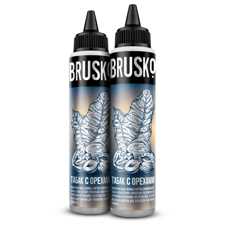 Brusko Salt - Табак с орехами 60 мл (0 мг)