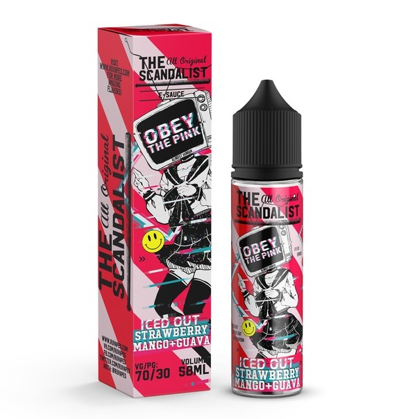 Жидкость The Scandalist 3 Classic Pink (Розовая Гуава, Клубника, Манго) 60 мл (3мг)