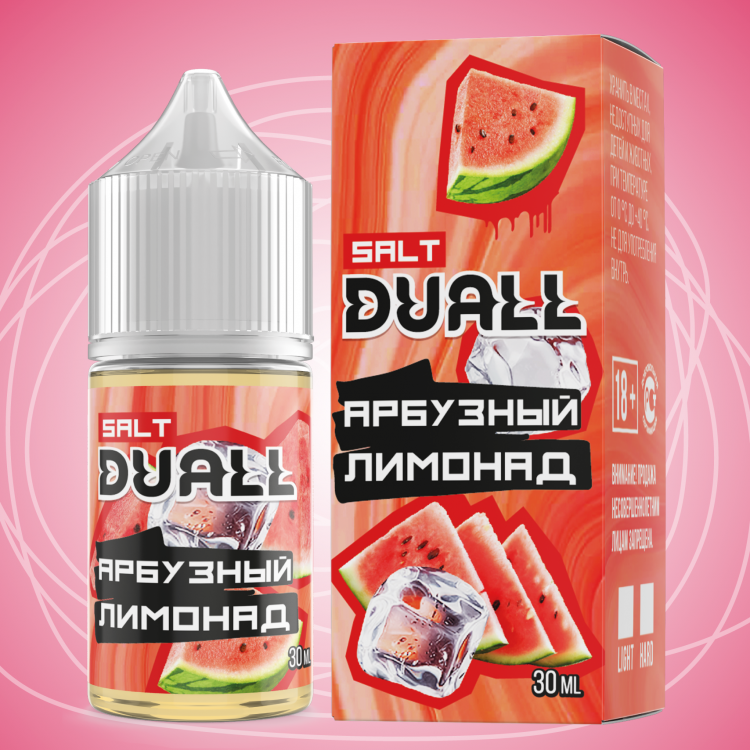 Жидкость DUALL Salt - Арбузный лимонад 30 мл 20 мг