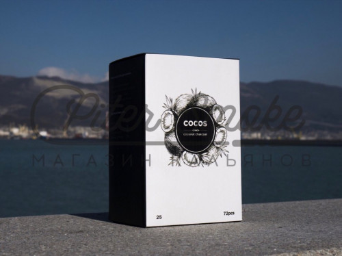 Уголь для кальяна Cocos 72 шт (25 мм)