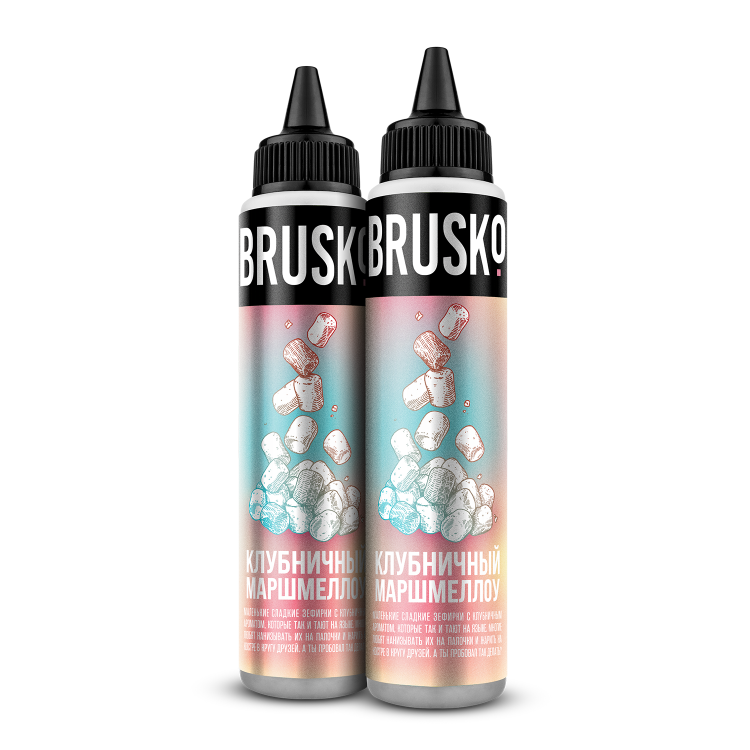 Brusko Salt - Клубничный маршмеллоу 60 мл (0 мг)