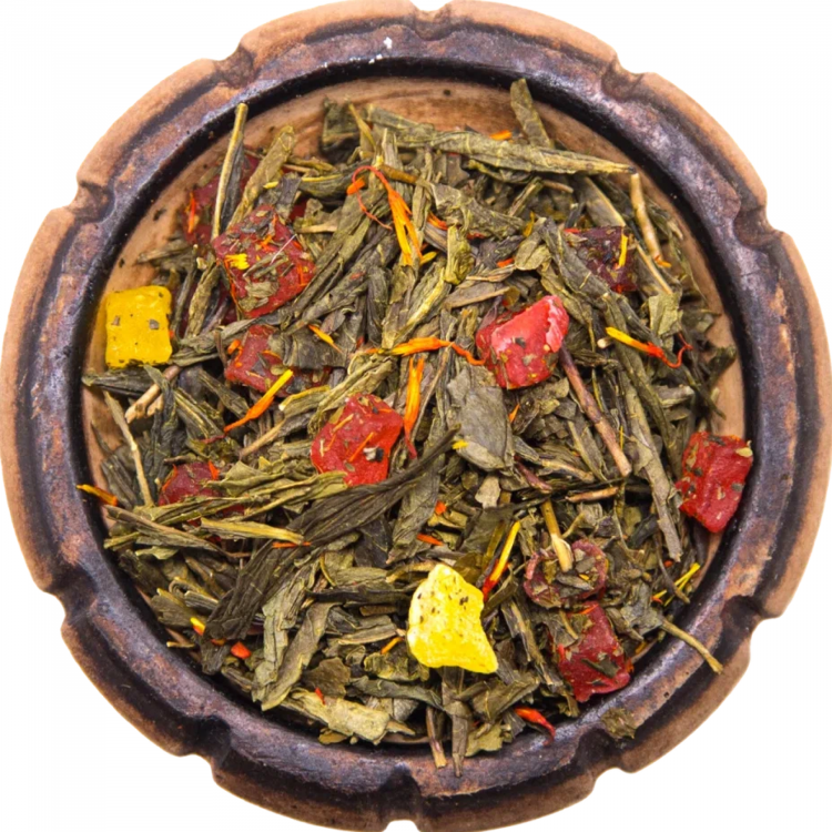 Чай зеленый - "Клубника-Колада" 50 гр