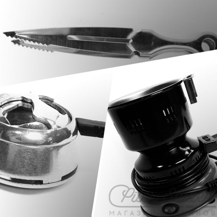 Набор "Всё для угля" (Плитка + Щипцы + Калауд)