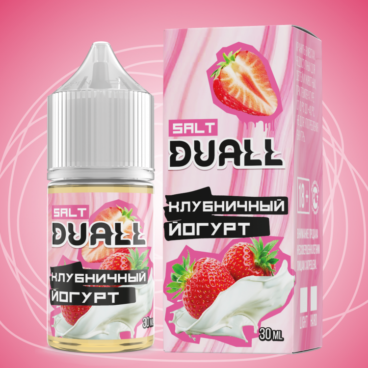 Жидкость DUALL Salt - Клубничный йогурт 30 мл 20 мг