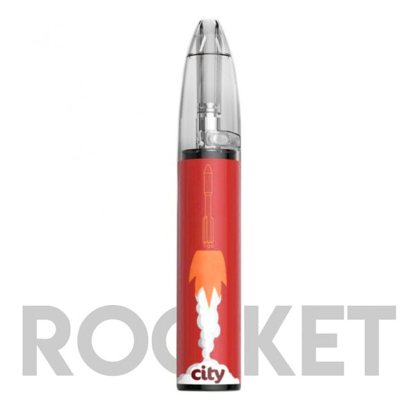Одноразовая электронная сигарета City Rocket - Гидра (Ледяной персик)