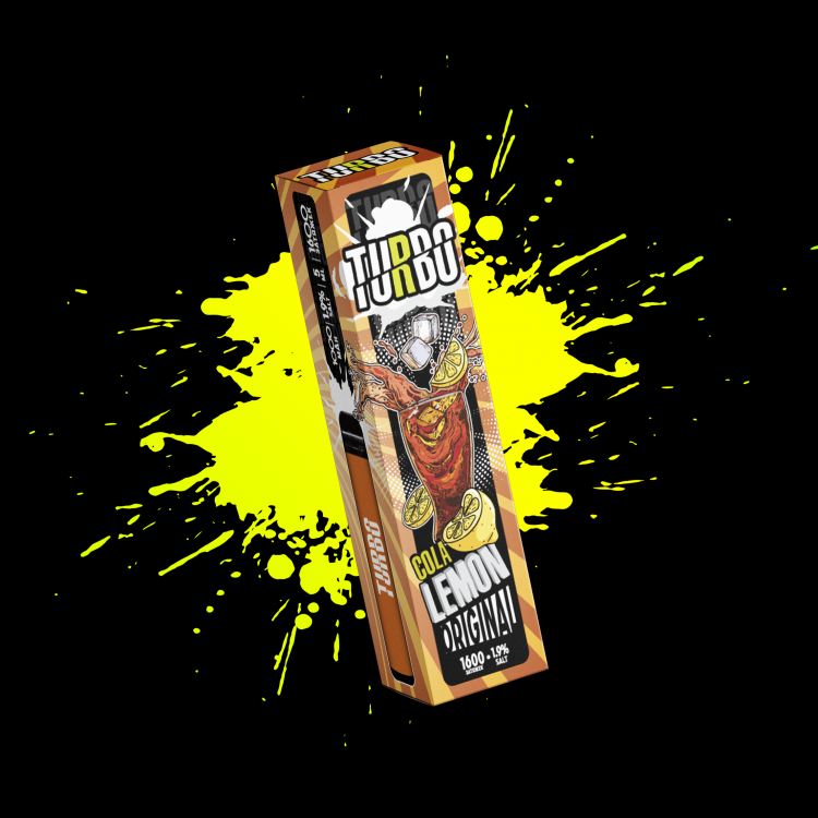 Одноразовая электронная сигарета Turbo - Cola Lemon (Кола, Лимон)