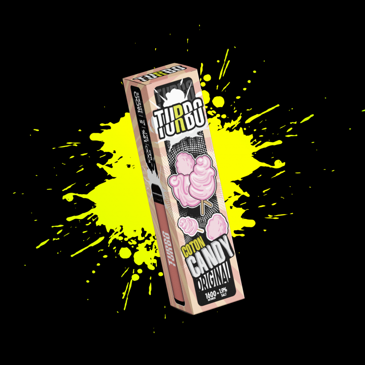 Одноразовая электронная сигарета Turbo - Cotton Candy (Сахарная вата)