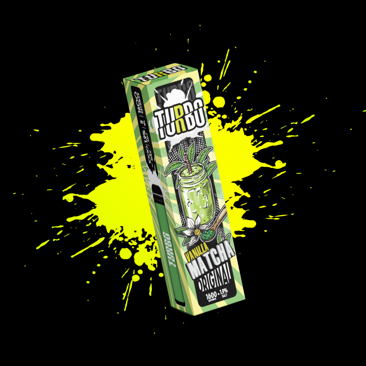 Одноразовая электронная сигарета Turbo - Vanilla Matcha (Чай Матча с ванилью)
