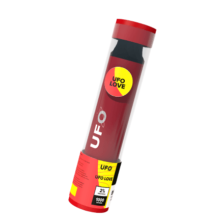 Одноразовая электронная сигарета UFO - UFO LOVE (Клубника, Банан)