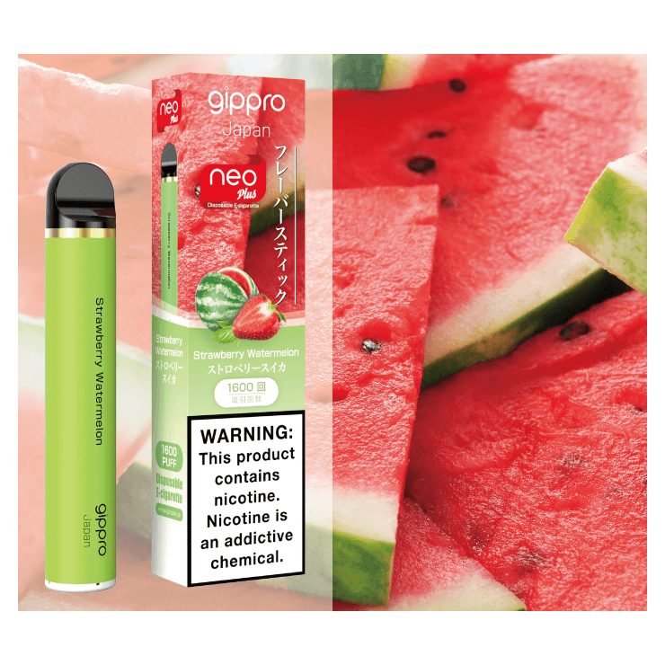 Одноразовая электронная сигарета Gippro Neo Plus - Клубника и Арбуз