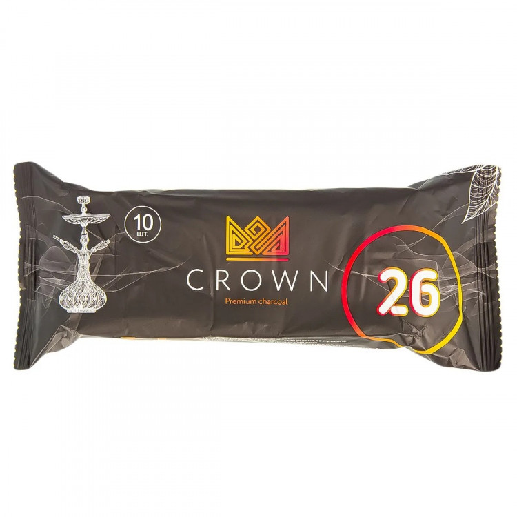 Уголь для кальяна Crown 10 шт (26 мм)